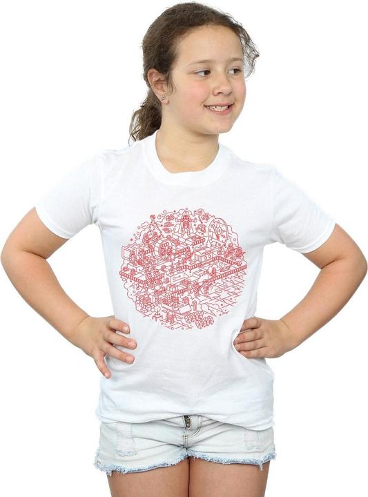 Produktbild Star Wars Christmas Death Star TShirt Mädchen (152, 158)