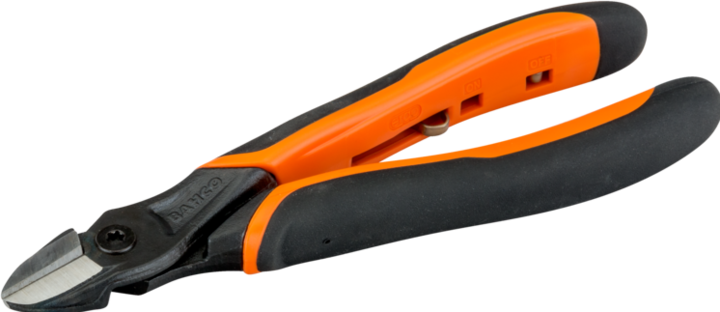 Actual product image Bahco ERGO diagonal cutters with self-opening two-component handle, phosphatised, 140 mm, industrial (140 mm)