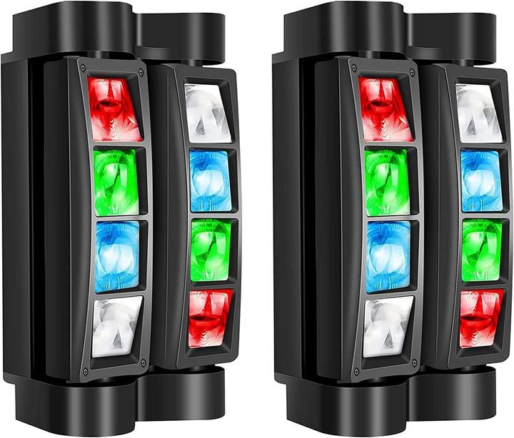 Betopper 2er-Set Moving Head Bühnenlicht (Set)