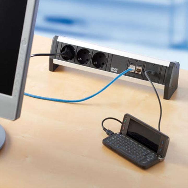 Actual product image Bachmann DESK extension cord (3 x, CEE 7/3, 0.33 m)