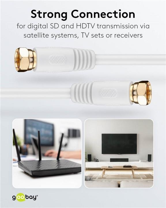 Produktbild Goobay Anschlusskabel (85 dB, SAT Kabel)