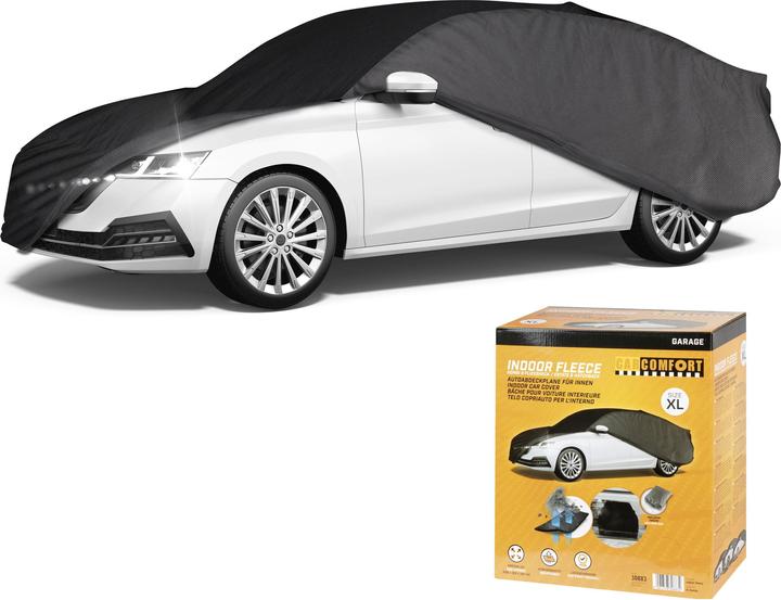 Produktbild CarComfort Autoplane Indoor Fleece, PKW-Abdeckplane Kombi Gröe XL grau/schwarz