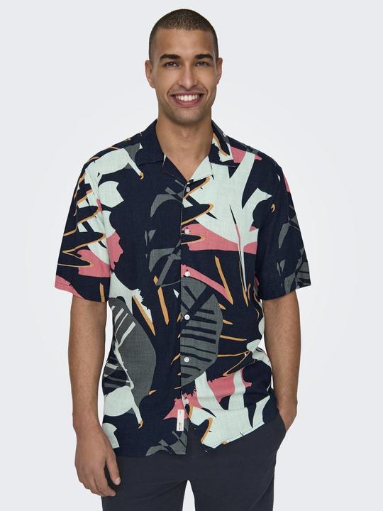 Immagine prodotto Only & Sons Onsbertil Reg Visc Linen Aop Ss Shirt (L)