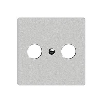 Produktbild Feller Abdeckset Antennendose R/TV 08 silver