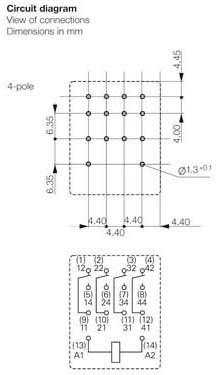 Produktbild Weidmüller Steckrelais 24 V/DC 6 A 4 Wech