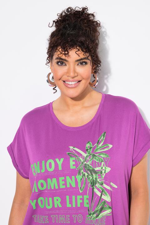 Produktbild Ulla Popken T-Shirt, bedruckt, Oversized, Rundhals, Halbarm (58)