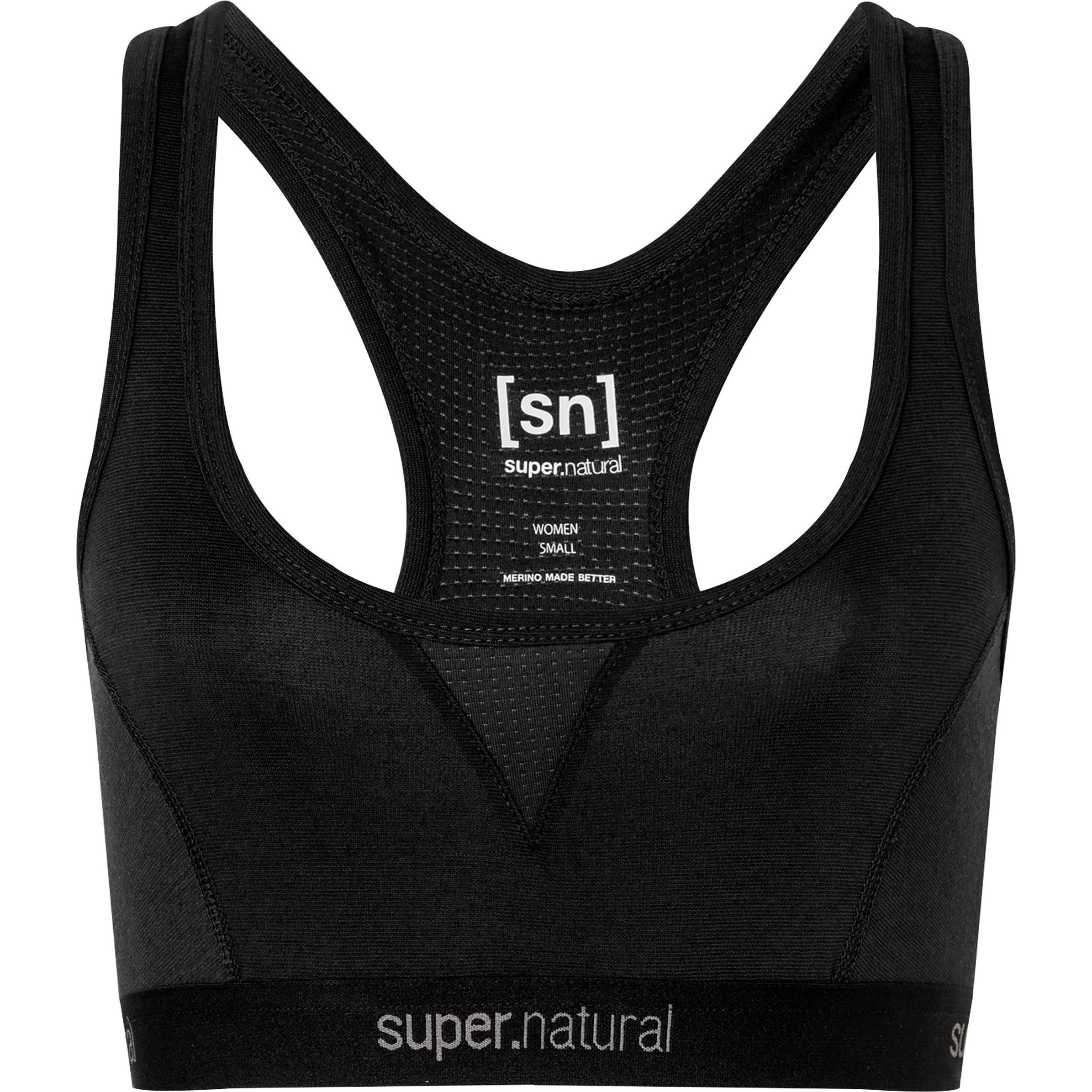 Super Natural, Sport-BH, Women's Tundra 220 Semplice Bra (XL), Schwarz, XL