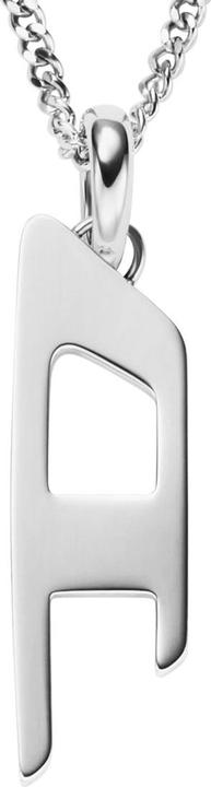 Diesel Catena Argento Logo D (Edelstahl)