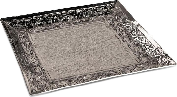 Formano Dekoteller silber eckig (28 x 28 cm)