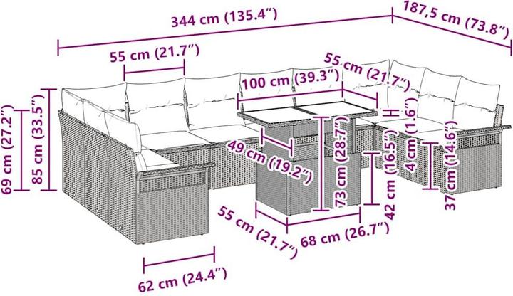 Produktbild vidaXL Sutton