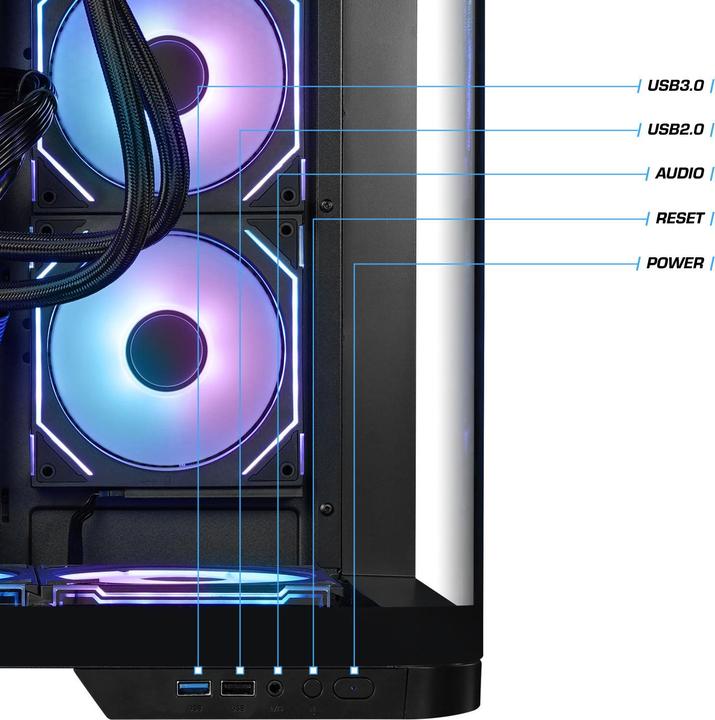 Actual product image Kiebel Panorama Curve 14 (1000 GB, 32 GB, Intel Core i7-14700KF, GeForce RTX 5070)