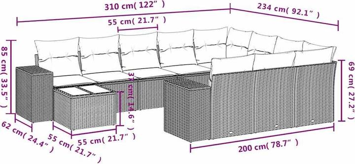 Produktbild vidaXL Sevyn