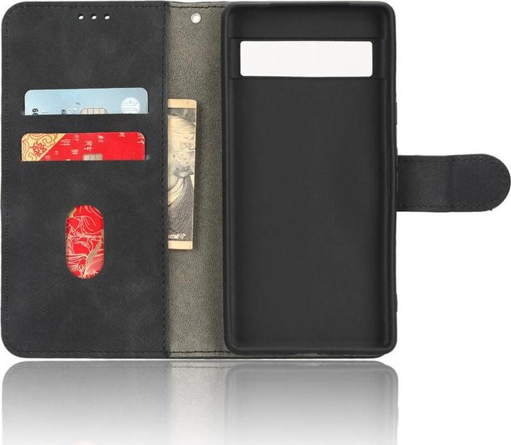 Produktbild Cover-Discount Google Pixel 7a - Leder Etui Hülle schwarz (Google Pixel 7a)