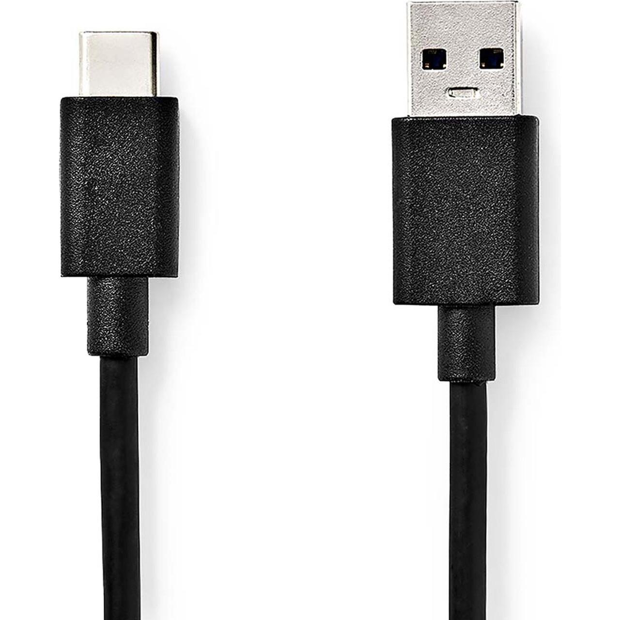 Nedis USB-Kabel USB 3.2 Gen 1 USB-A Stecker USB-C™ Stecker 15 W 5 Gbps Vernickelt 1.00 (1 m, USB 3.2 Gen 1), USB Kabel