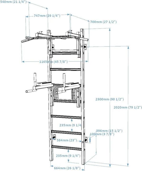 Produktbild BenchK Sprossenwand 232W