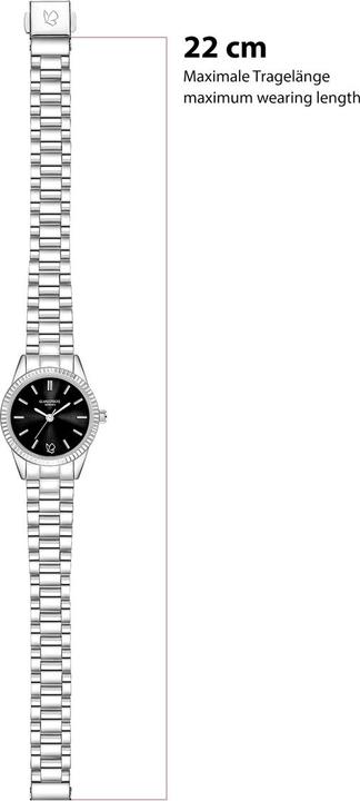 Immagine prodotto Glanzstücke München Damen Quarzuhr silber Edelstahl silber - 38010 (25 mm)