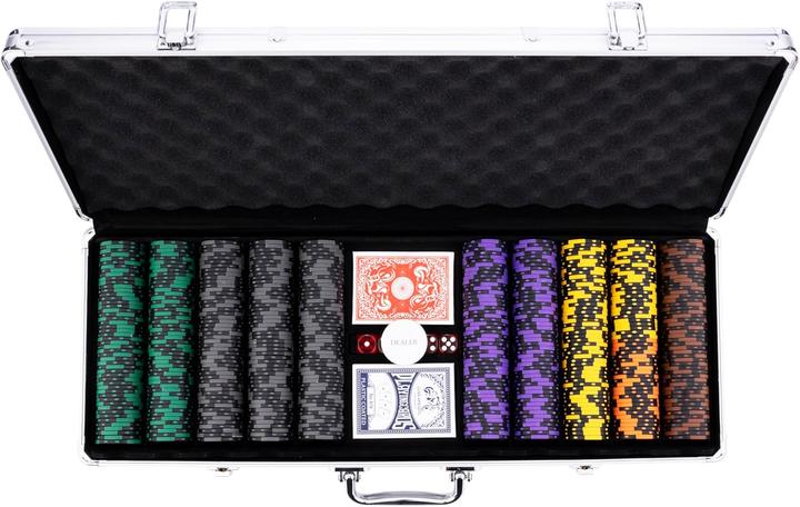 Produktbild Bicycle Poker-Set im Silberkoffer, Hohe Einsätze (2 - 8 Spieler)