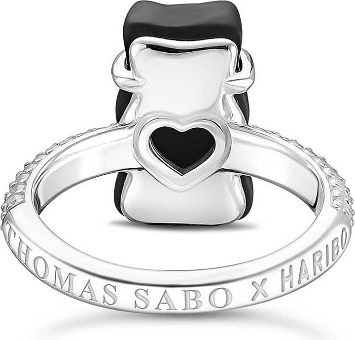 Produktbild Thomas Sabo Ring mit schwarzem Goldbären und Steinen (54)