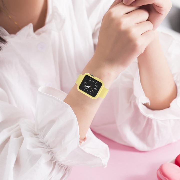 Produktbild Cover-Discount Apple Watch 42mm - Gummi Schutz Case gelb