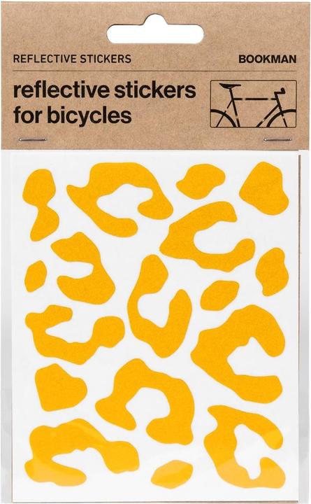 Actual product image Bookman Reflective Leopard Print Stickers