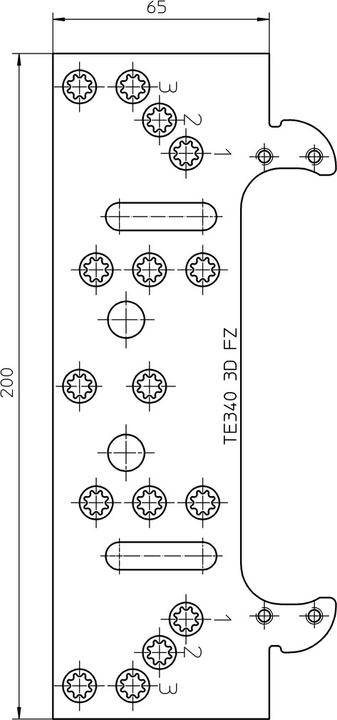 Actual product image Simonswerk TECTUS fixing plates for lining frames