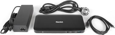 Produktbild Hamlet HDOCKS600C Portreplikator und Dockingstation für Notebooks Kabelgebundener USB 3.2 Gen 2 (3.1 Gen (USB-C, 4 Ports)