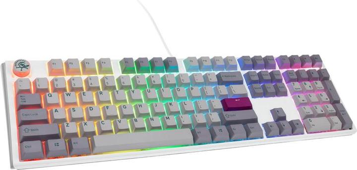 Actual product image Ducky One 3 Mist Grey Gaming Keyboard, RGB LED - MX-Brown (US) (US, Cable)
