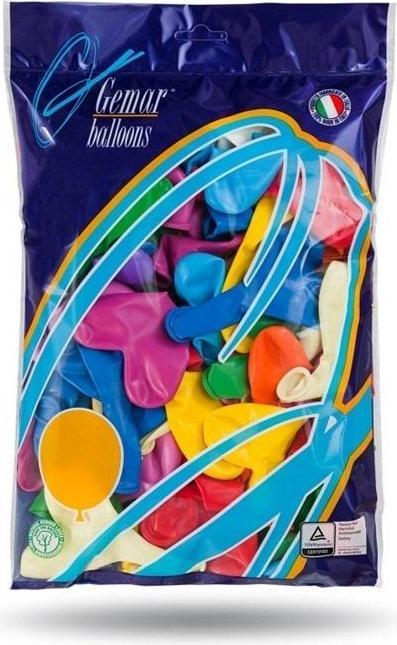 GMR Balloons Mix colourful hearts - 29 cm - 50 pcs. universal (50 x)