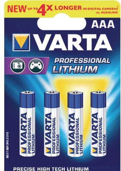Productafbeelding Varta ULTRA Lithium (4 Pcs., AAA, 1100 mAh)