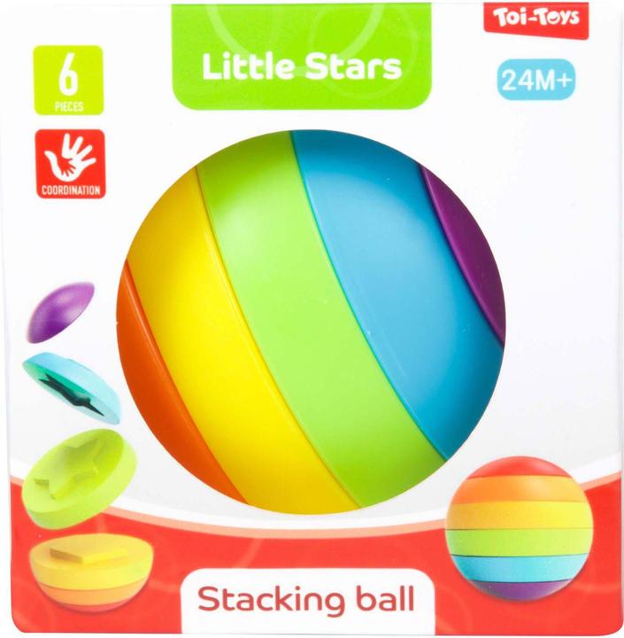 Actual product image Toi-Toys Little Stars Baby Stapelturm Puzzleball, 6-tlg.
