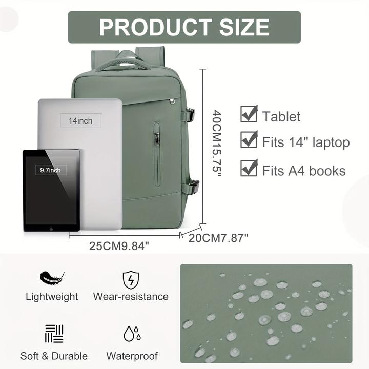 Produktbild Only-Bags.Store Rucksack mit grosser Kapazität für Kurztrips, geeignet für Studenten, mit Platz für Laptops, ideal