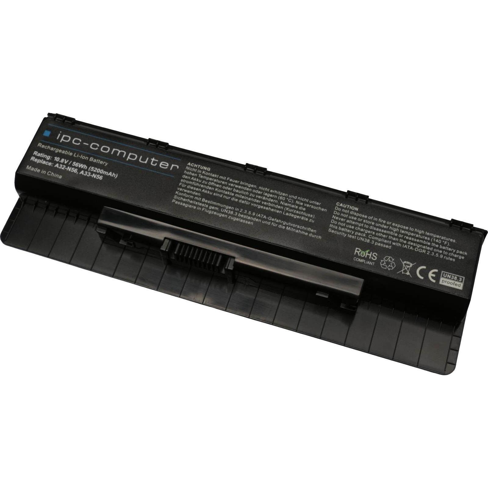 IPC A32-N56 (6 Zellen, 5200 mAh), Notebook Akku