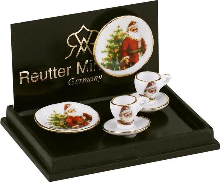 Immagine prodotto Reutter 001.534/5 - Miniatura, 2 set da caffè "Babbo Natale