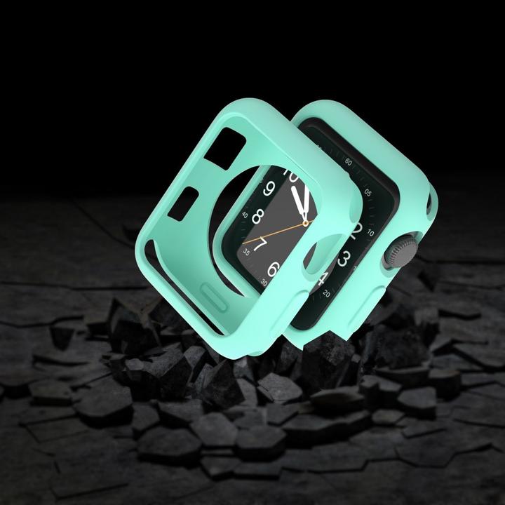 Produktbild Cover-Discount Apple Watch 42mm - Gummi Schutz Case türkis