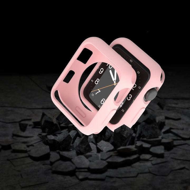 Produktbild Cover-Discount Apple Watch 42mm - Gummi Schutz Case rosa