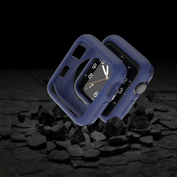 Produktbild Cover-Discount Apple Watch 42mm - Gummi Schutz Case dunkelblau