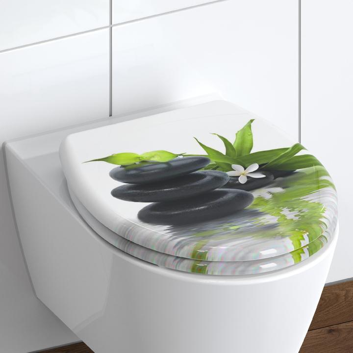 Produktbild Schütte WC Sitz Duroplast WC-Sitz JASMIN Absenkautomatik Schnellverschluss Quick Release 82367 Steine