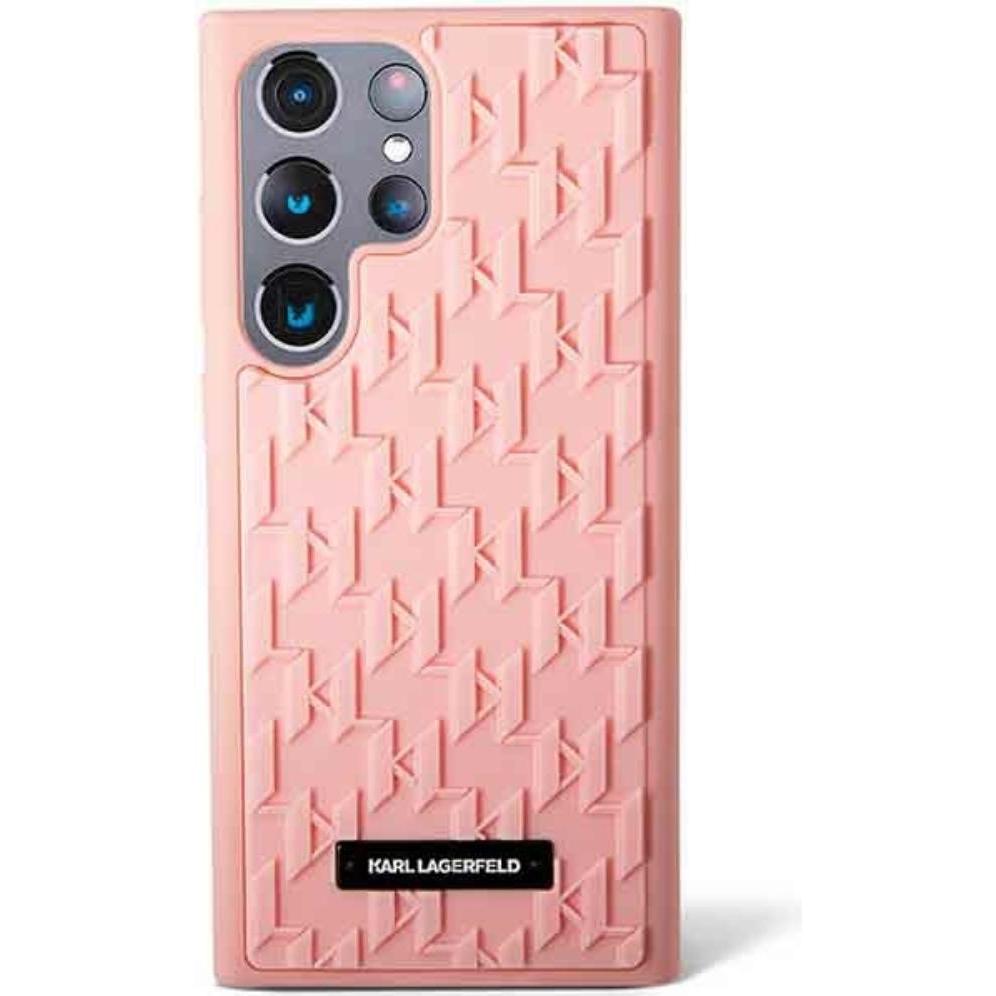 Thumbnail - Karl Lagerfeld KLHCS23LRUPKLPP S23 Ultra S918 hardcase pink/pink 3D Monogram (Samsung Galaxy S23 Ultra), Smartphone Hüll...