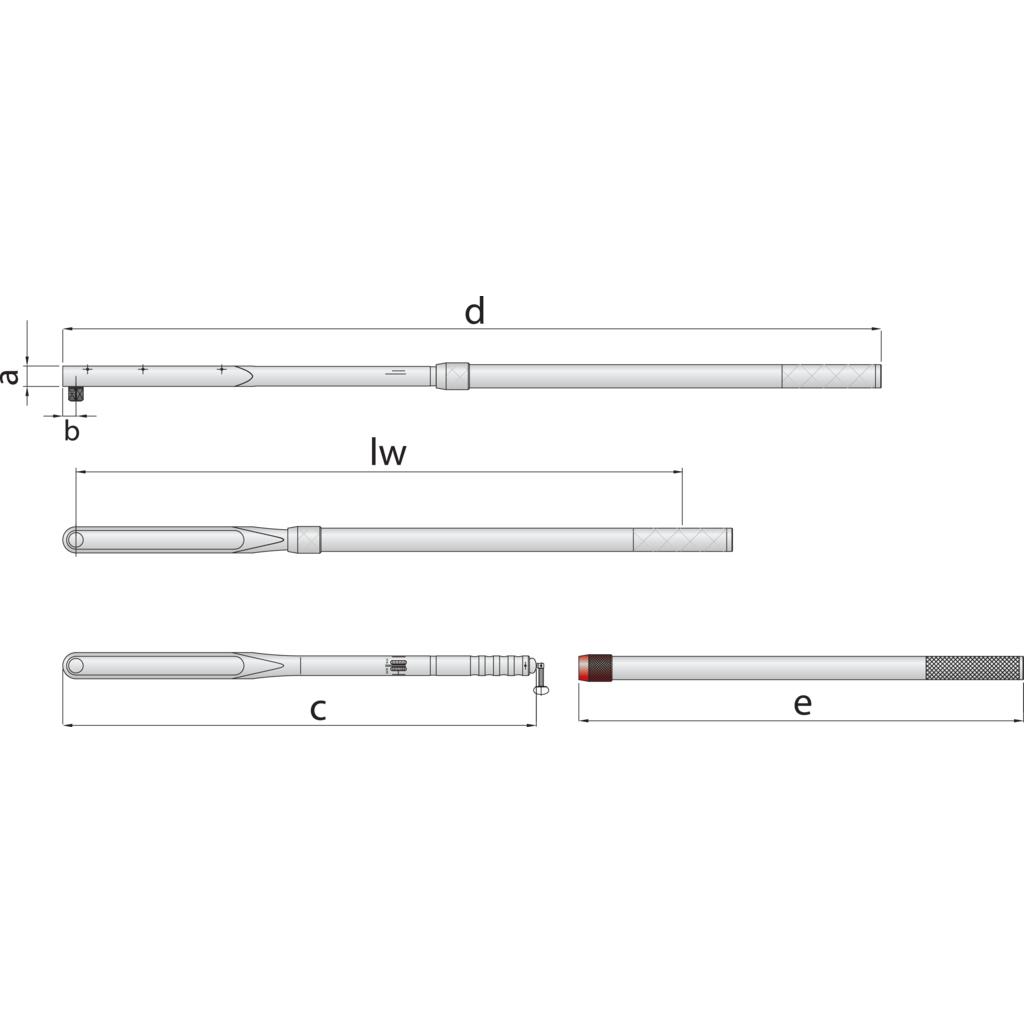 Thumbnail - Gedore, Drehmomentschlüssel, 8563-01 Drehmomentschlüssel DREMOMETER DR 155-760 Nm (3/4", 155 Nm, 760 Nm)