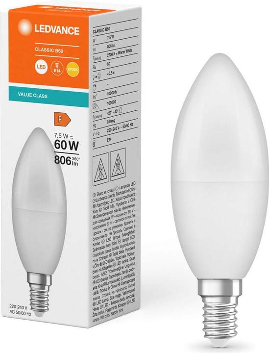 Image du produit Ledvance Lampe-bougie LED (E14, 806 lm)