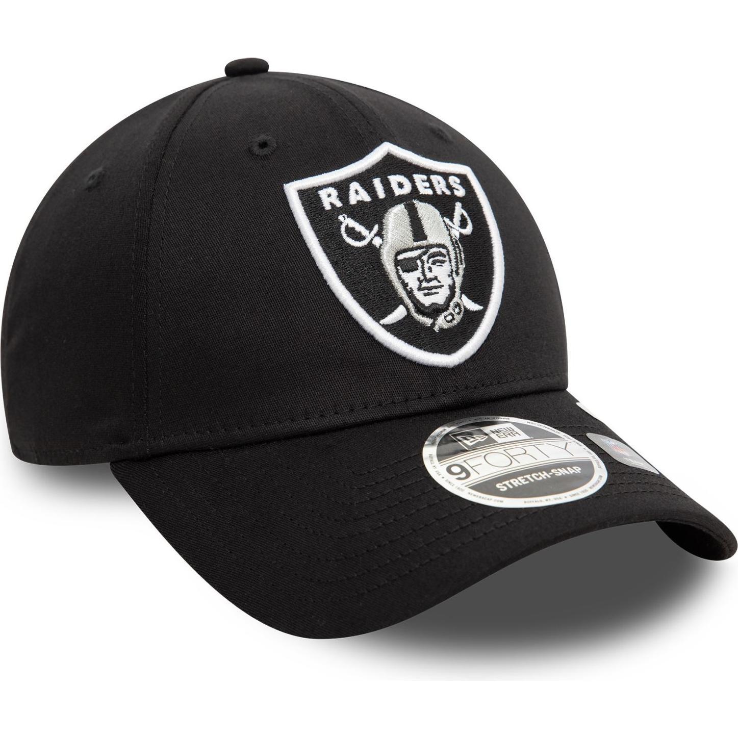 Thumbnail - New Era, Herren, Cap, 9Forty Stretch-Snap Cap - Las Vegas Raiders schwarz, Schwarz, (One Size)