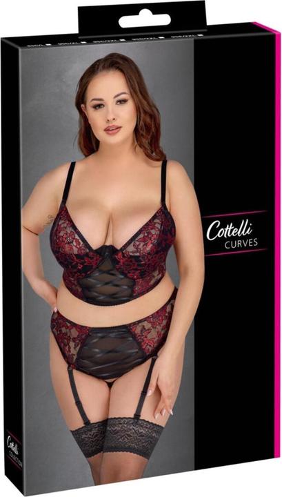 Cottelli Collection Bra Set black/red 95C/2XL (95 C)