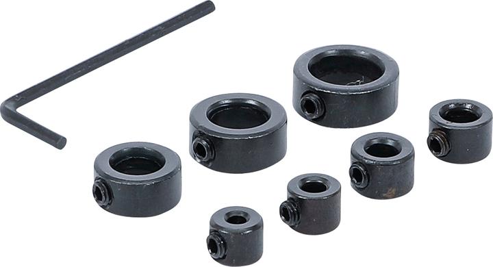 Produktbild BGS Bohrtiefen-Begrenzungs-Satz 8-tlg. (10 mm, 12 mm, 3 mm, 4 mm, 5 mm, 6 mm, 8 mm)