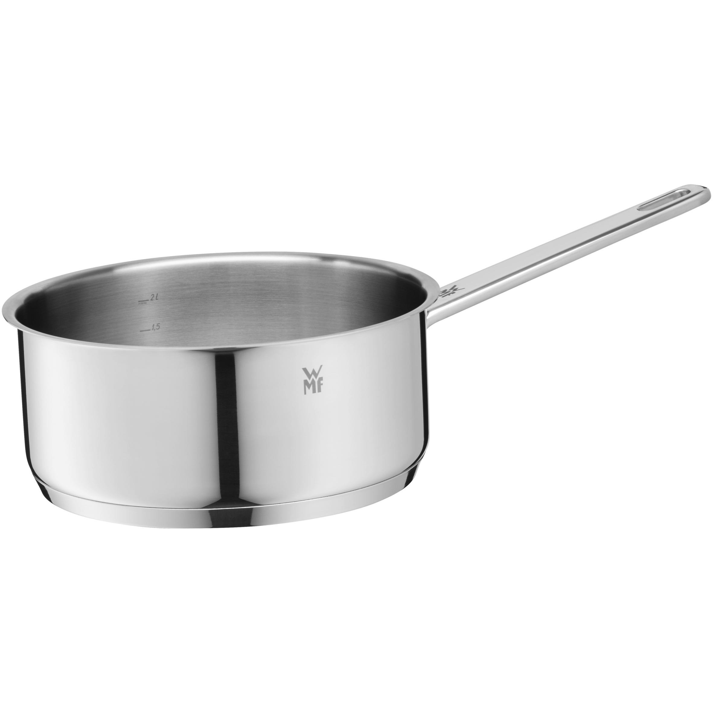 WMF Compact Cuisine Stielkasserolle, 20 cm, Pfanne + Kochtopf, Silber