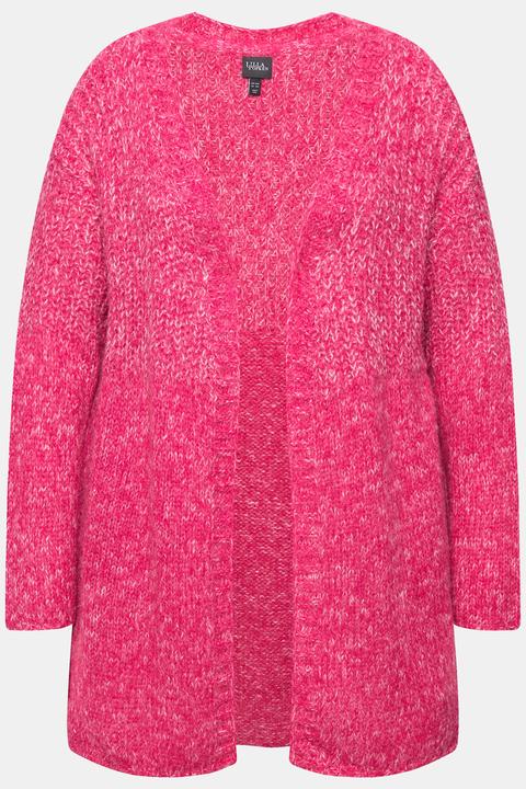 Produktbild Ulla Popken Strickjacke, Oversized, Melange-Strickmix, Langarm (54, 56)