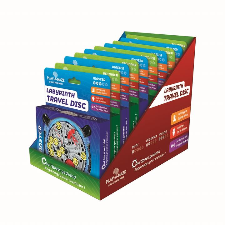 Produktbild Play-a-maze Sortiment Labyrinth Travel Disc (Deutsch, Französisch, 1 Spieler)