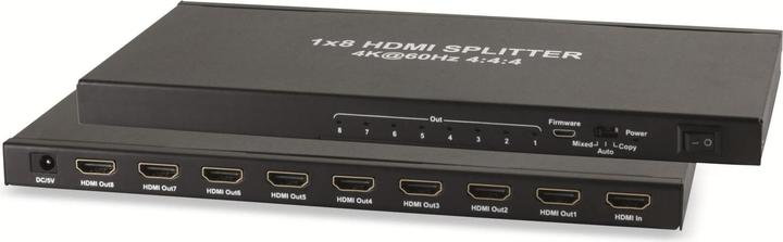 Produktbild smart HDMI-Verteiler SMART-MULTIMEDIA 1x8, Metall, 4K60Hz