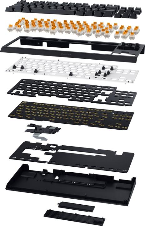 Actual product image Razer BlackWidow V4 TKL HyperSpeed (DE, Wireless, Cable)