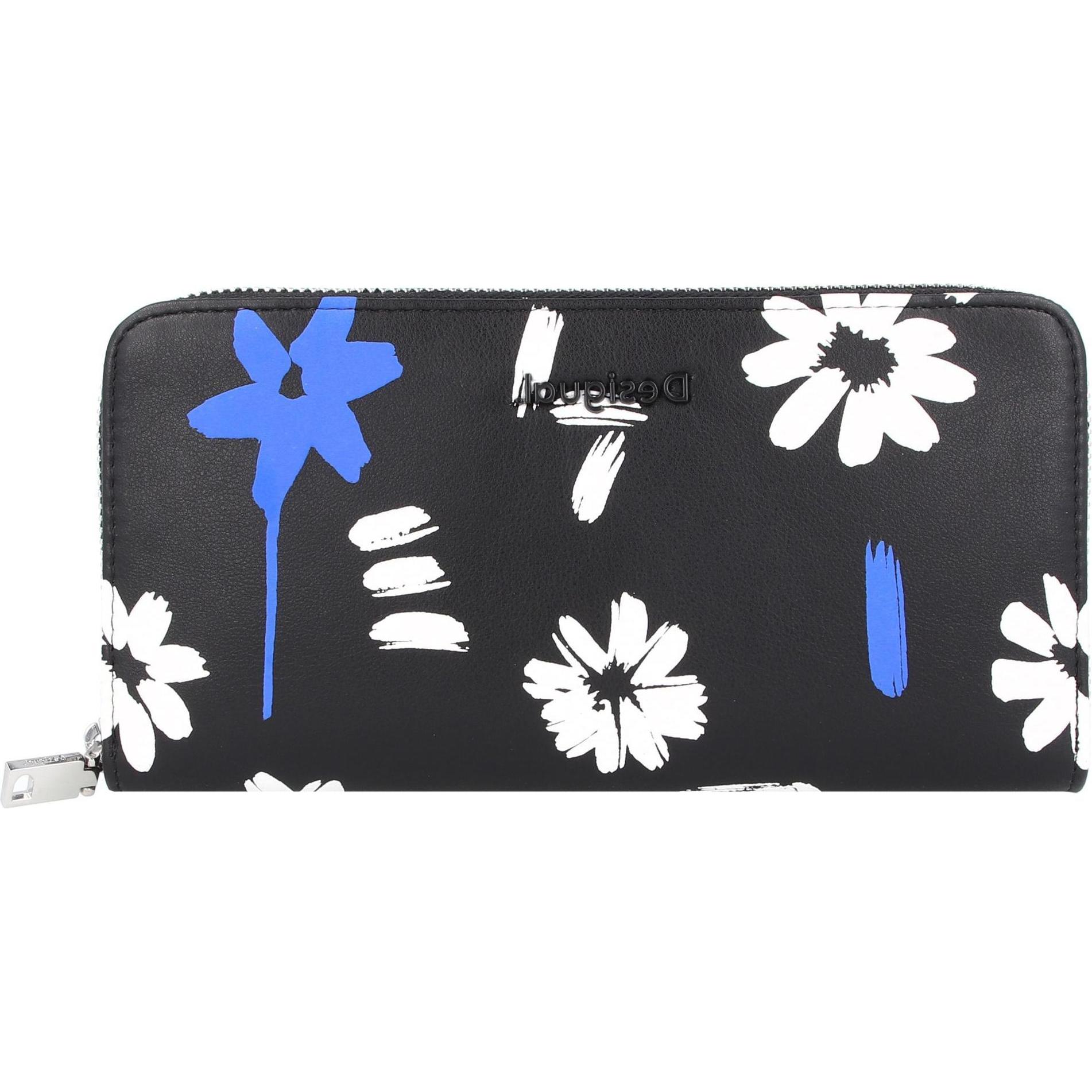 Desigual, Damen, Portemonnaie, Geldbörse 20.5 cm, Schwarz