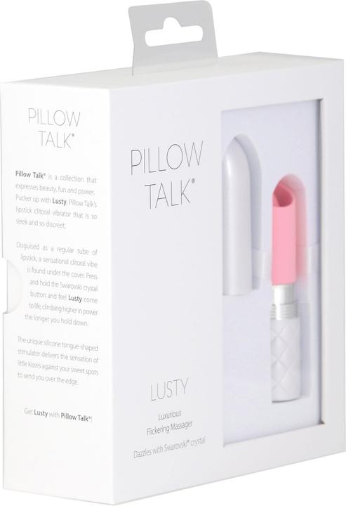 Actual product image Pillow Talk Lusty Luxurious Flickering Massager Pink